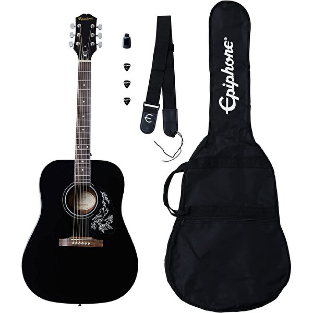 Epiphone Starling Siyah Akustik Gitar Başlangıç Paketi Akustik Gitarlar Fiyatı