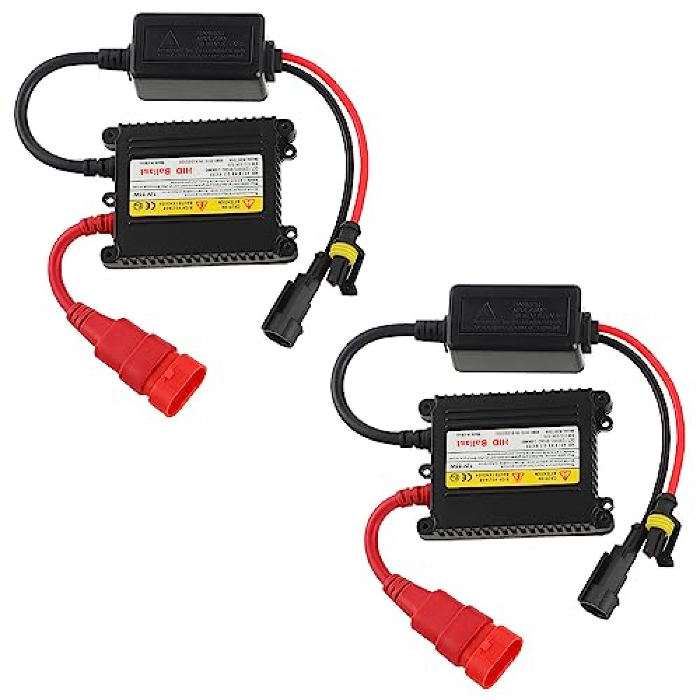 EPLZON DC 12V 55W Ultrathin HID Ballast DC Xenon Lamp Ballast Automotive Headlight Stabilizer Suitable for H1 H3 H4 H7 H11 H13 9005 9006 9007 5202 880(Pack of 2pcs)