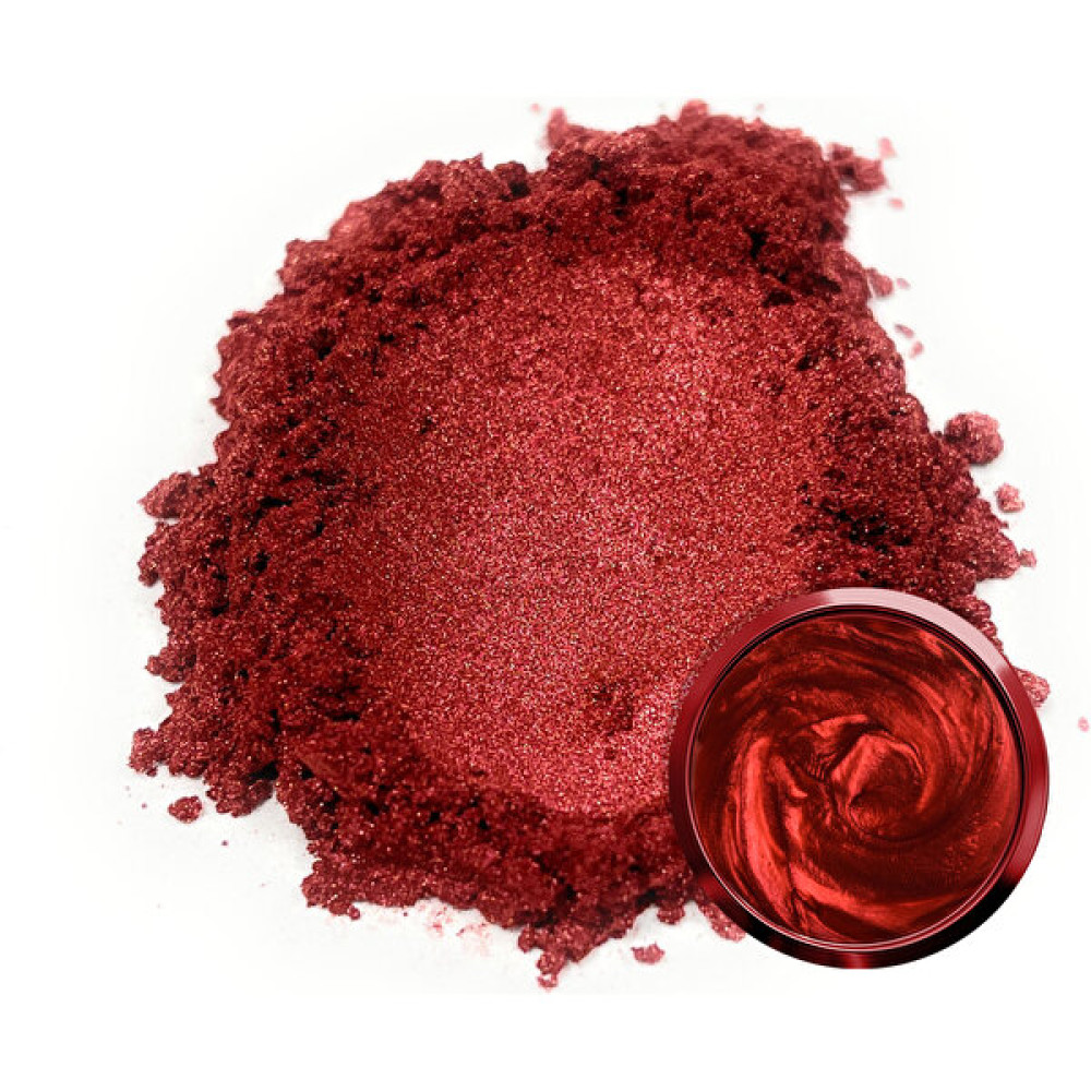 Epoksi Kalıp Cank Tırnak Oje Sedef Pigment Boya, Kalıcı Oje Makyaj Toz Boya, Epoksi Reçine Pigment - Koyu Kırmızı Oje Fiyatı