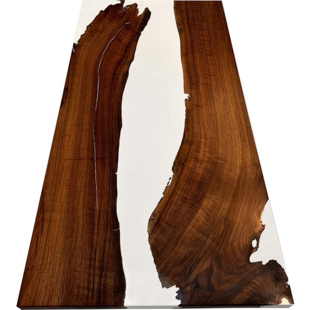 Epoksi Ofis Toplantı Masası Tabla - 160X80 cm Epoksi Ceviz Ahşap Yemek Masası Tabla - Ahşap - Beyaz Epoksi - 160 x 80 cm Yemek & Mutfak Masası Fiyatı