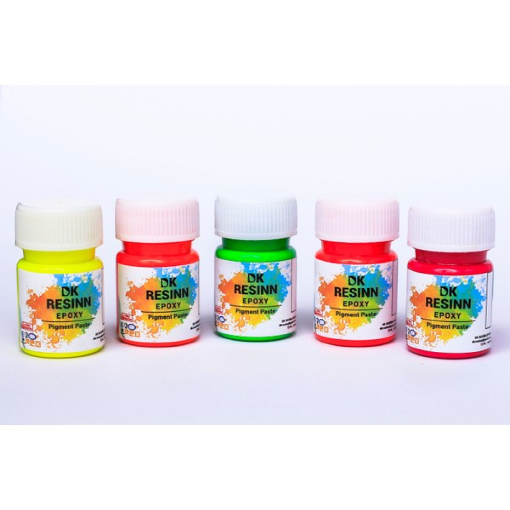 Epoksi Reçine Florasan Pasta Pigment Neon Boya Seti 5 Renk 100 gr - 00 Sanatsal Malzemeler Fiyatı
