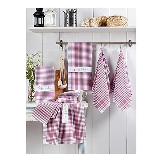 Eponj Home 45 x 65 cm PötiKareli Gülkurusu 10'lu Kurulama ve Mutfak Peçetesi Mutfak Havlusu Fiyatı