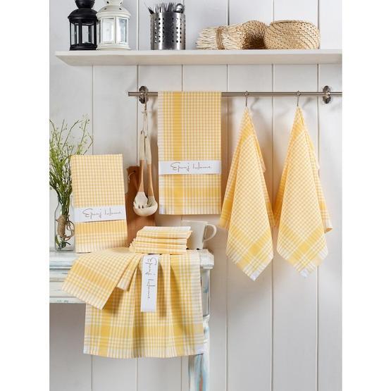 Eponj Home 45 x 65 cm PötiKareli Sarı 10'lu Kurulama ve Mutfak Peçetesi Mutfak Havlusu Fiyatı
