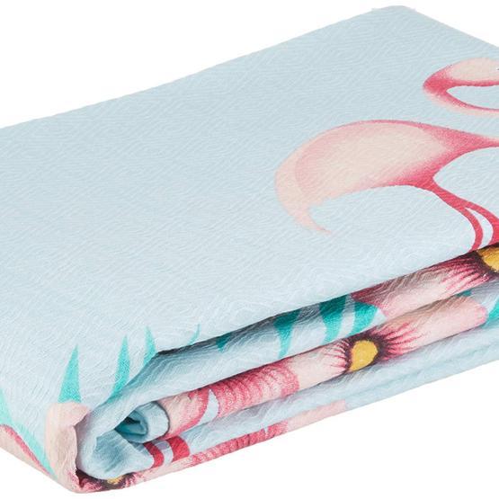 Eponj Home Flamenco Mint Doğal Baskılı Tek Kişilik Pike