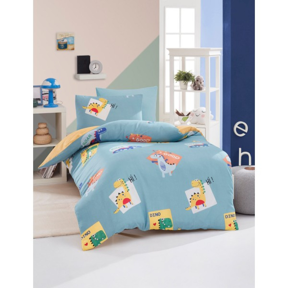 Eponj Home Junior Nevresim Seti Tek Kişilik Good Dino Yeşil - 140 x 200 cm Nevresim Takımı Fiyatı