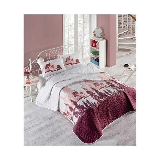 Eponj Home Kapitone Doğa Bordo Tek Kişilik Yatak Örtüsü Seti Yatak Örtüsü Fiyatı