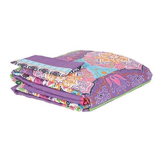 Eponj Home Kapitone Rug Fuşya Tek Kişilik Yatak Örtüsü Seti