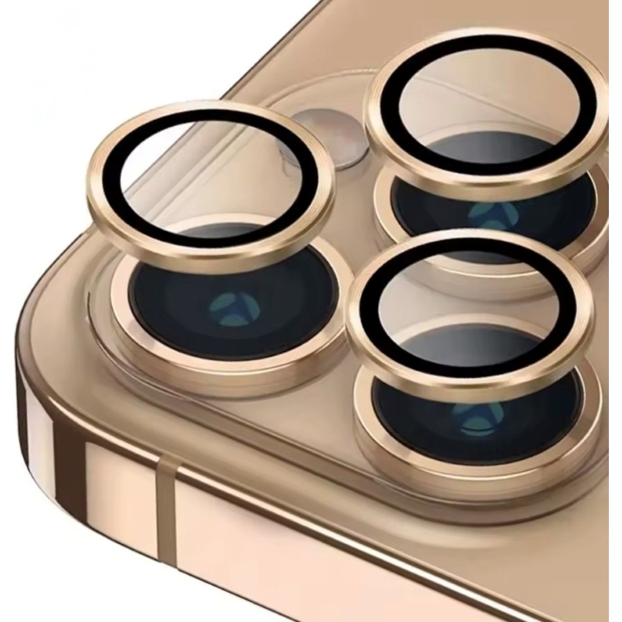 Epro iPhone 17 Pro Max Uyumlu Kamera Lens Koruma Renkli Lens Koruyucu Temperli Cam Koruma - Çöl Titanyum Cep Telefonu Fiyatı