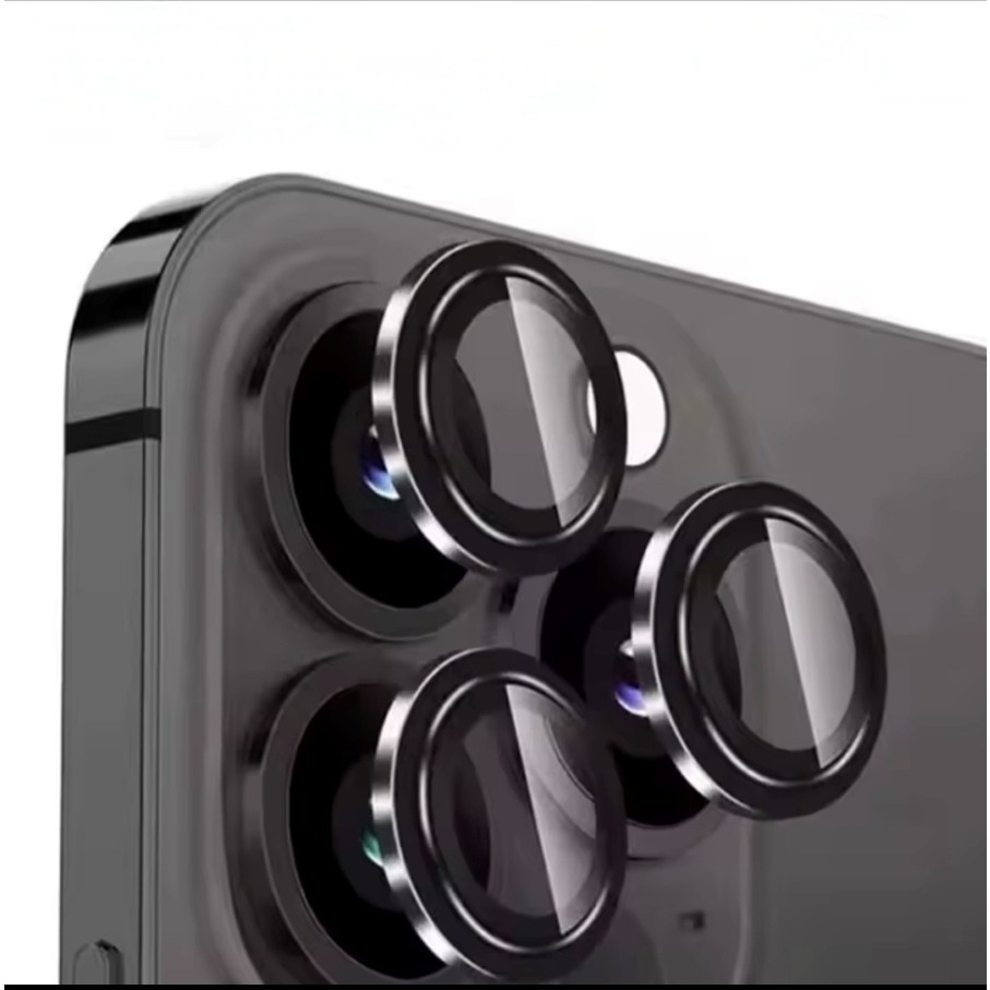 Epro iPhone 17 Pro Max Uyumlu Kamera Lens Koruma Renkli Lens Koruyucu Temperli Cam Koruma - Siyah Cep Telefonu Fiyatı
