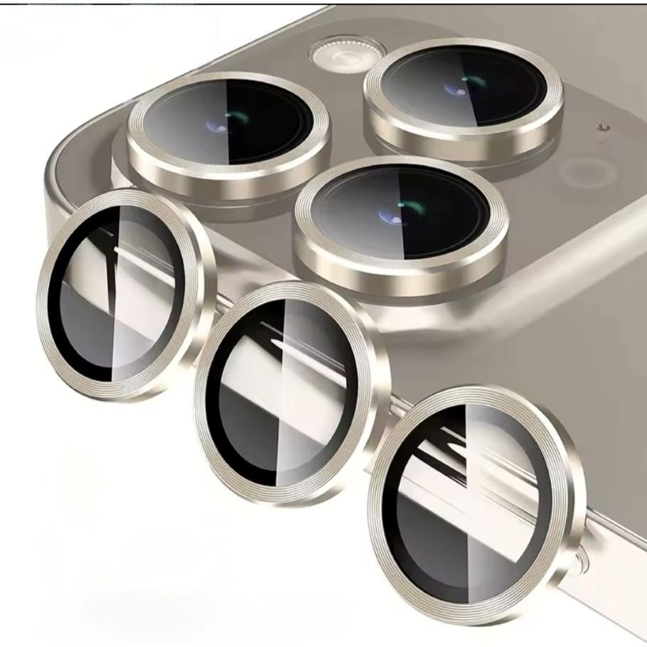 Epro iPhone 17 Pro Max Uyumlu Kamera Lens Koruma Renkli Lens Koruyucu Temperli Cam Koruma - Titanyum Gri Cep Telefonu Fiyatı