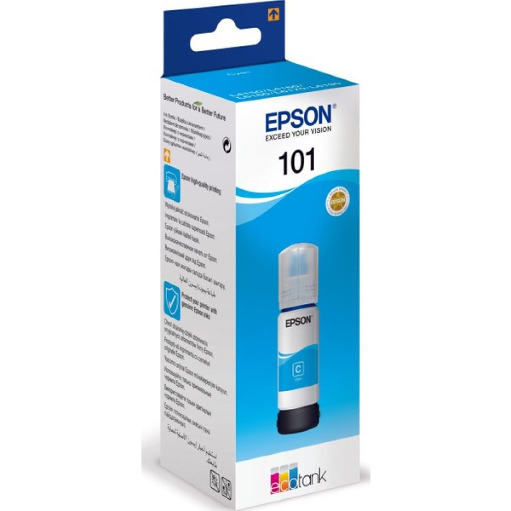 Epson 101 Mavi Mürekkep Şişesi 70 Ml. L4150/L4160/L6160/L6170/L6190/L14150 (C13T03V24A) Cyan - Siyah Kartuşlar Fiyatı