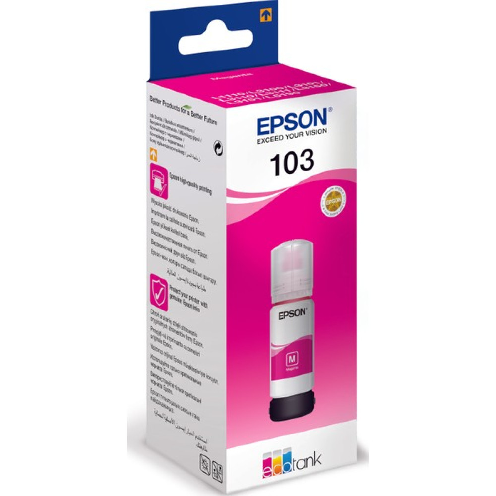 Epson 103 EcoTank 65 Ml Pembe ( Magenta ) Mürekkep Kartuş C13T00S34A Kartuşlar Fiyatı