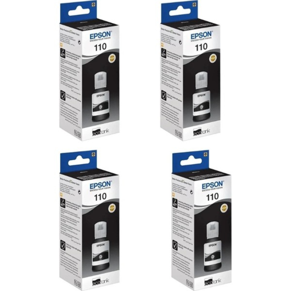 Epson 110 M2140 4'lü Orjinal Mürekkep 120ML.*4  RDV305 - Siyah Kartuşlar Fiyatı