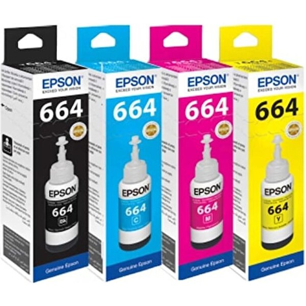 Epson 664 Mürekkep Seti 4 Renk - Renkli Kartuşlar Fiyatı