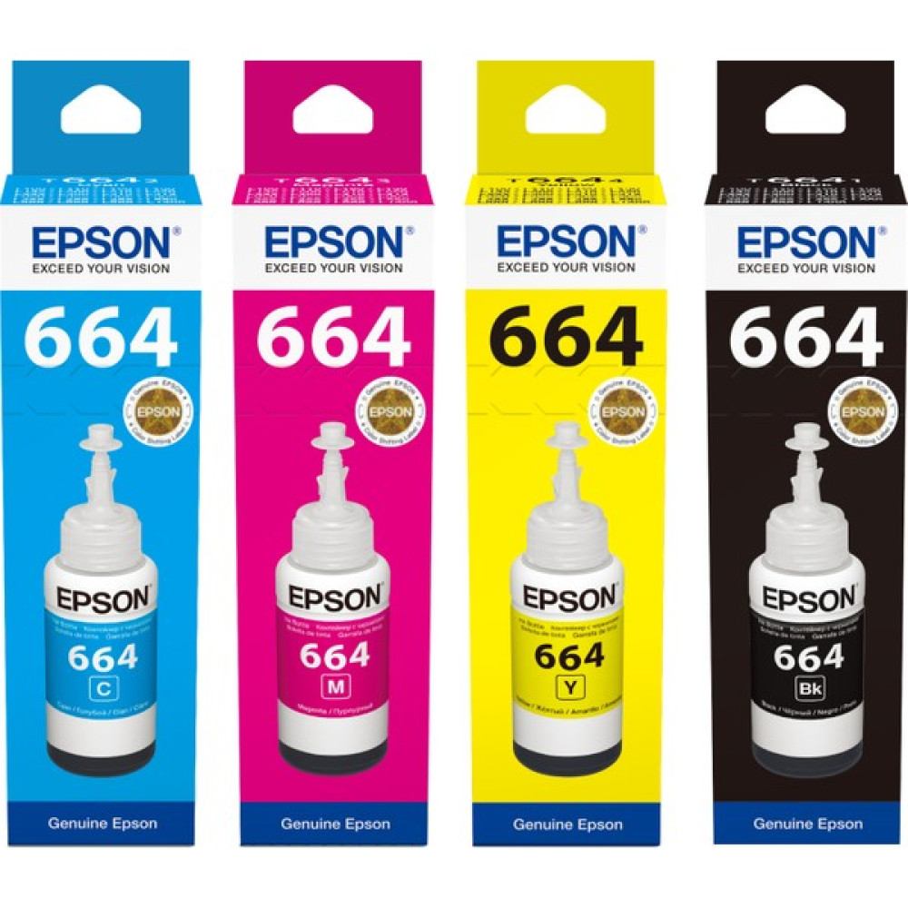 Epson 664 Serisi 4lü Mürekkep Seti - Renkli Kartuşlar Fiyatı