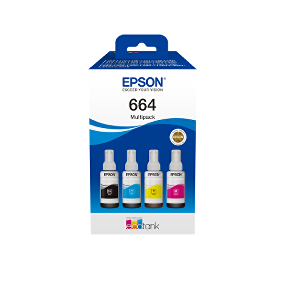 Epson C13T66464A (664) 4 Renk Multipack L550/ L200/L220/ L355/ L365 Kartuşlar Fiyatı