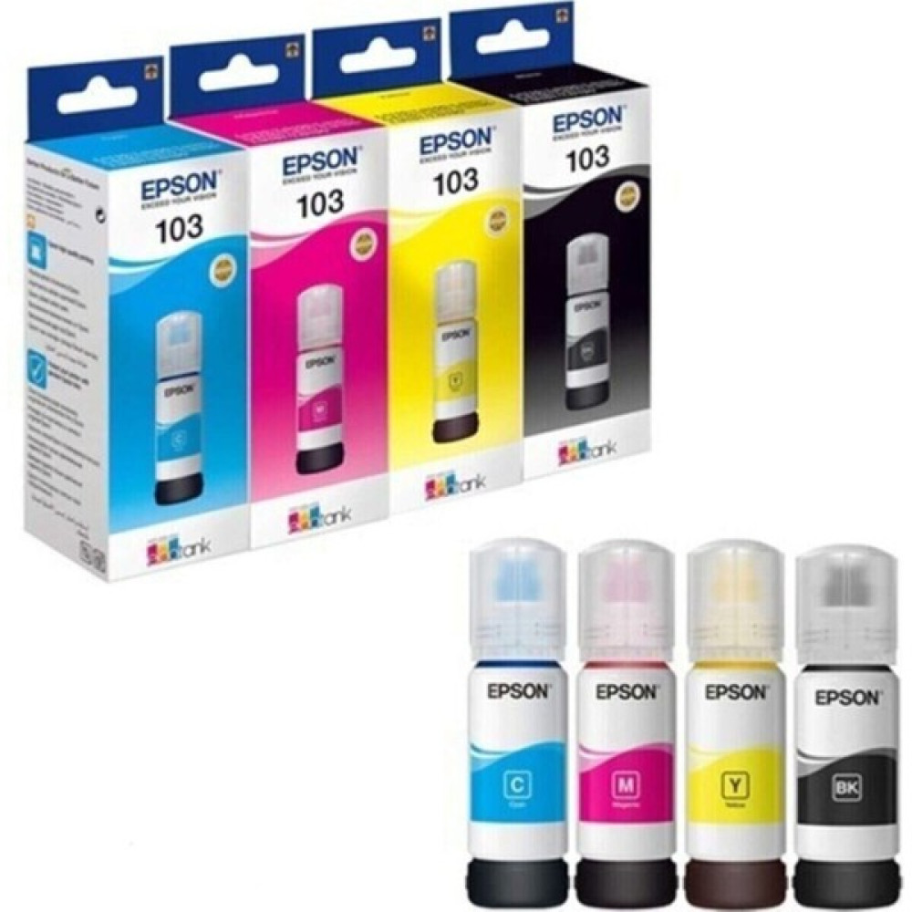 Epson Ecotank L5190 Mürekkep  Takımı - Renkli Kartuşlar Fiyatı