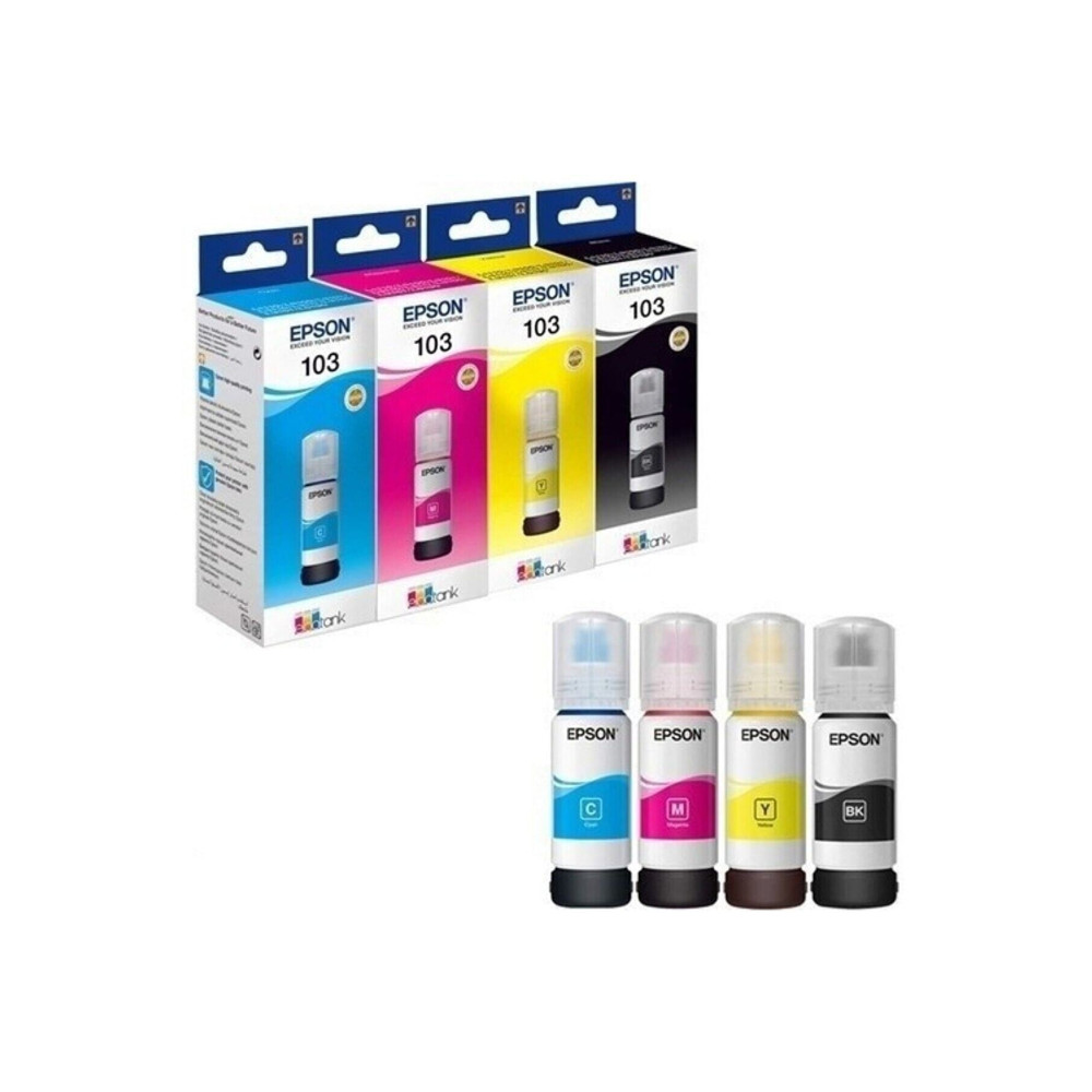 EPSON Ep103 L Serisi L3151 Orjinal 4 Renk Bk-c-y-m Mürekkep Kartuş Takımı 65ml *4 Tonerler Fiyatı