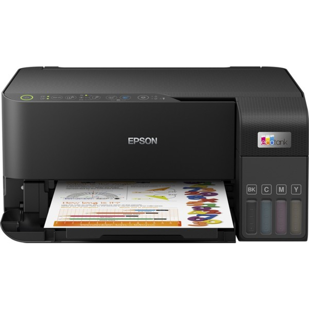Epson L3550 Ecotank Yazıcı-Tarayıcı-Fotokopi ( USB, WiFi, Wi-Fi Direct ) 4 x 65ML + 1 Mürekkep C11CK59404 - Siyah Yazıcılar Fiyatı