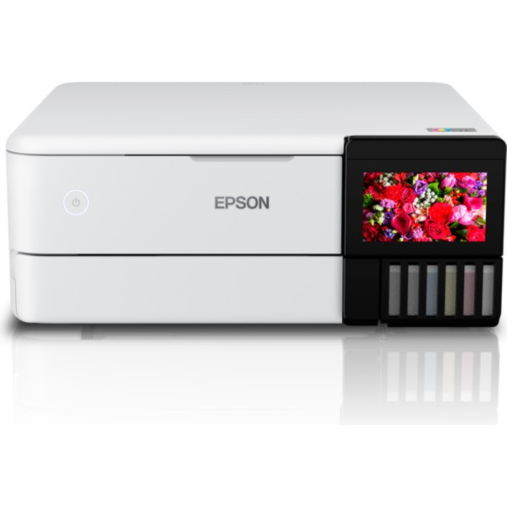 Epson L8160 Mea Yazıcı-Tarayıcı-Fotokopi Renkli Mürekkep Tanklı Yazıcı (6 Renk) - Beyaz Yazıcılar Fiyatı