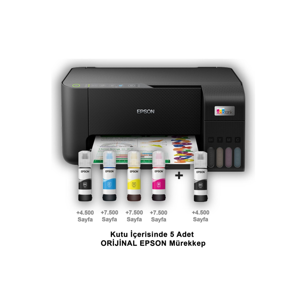 EPSON Renkli Tanklı Fot-tar-yazıcı A4 Yazıcılar Fiyatı