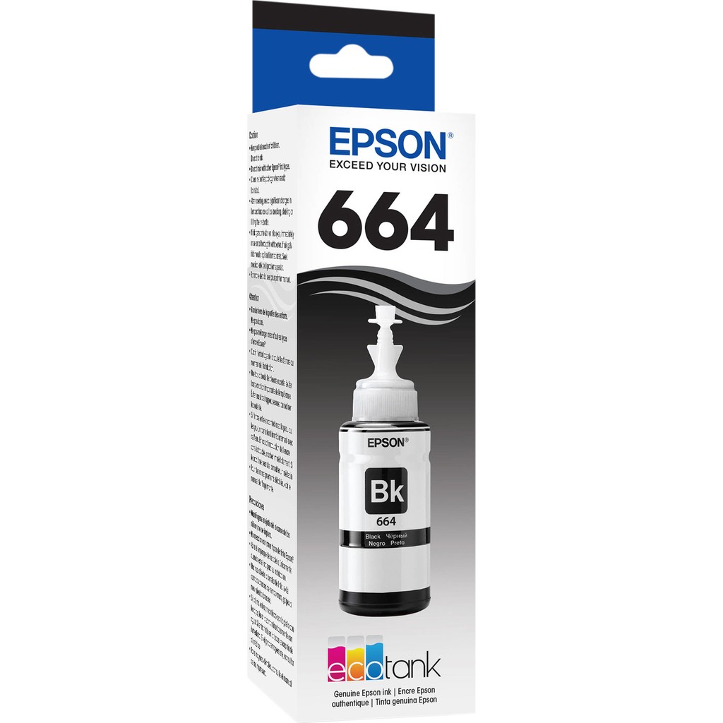 Epson T664 Siyah Mürekkep 70 ml Epson 664 Mürekkep - L Kartuşlar Fiyatı
