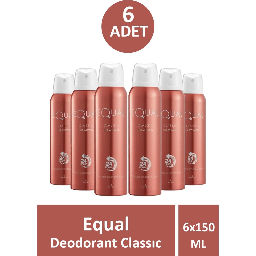 Equal Deodorant Classic Kadın 150 ml 6 Adet Deodorantlar Fiyatı