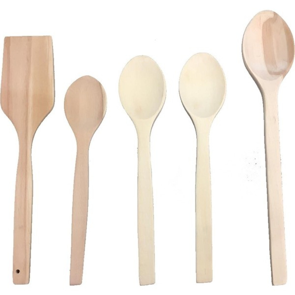 Era Ahşap Tahta 4 Kaşık 1 Spatula Çatal / Kaşık / Bıçak Takımları Fiyatı