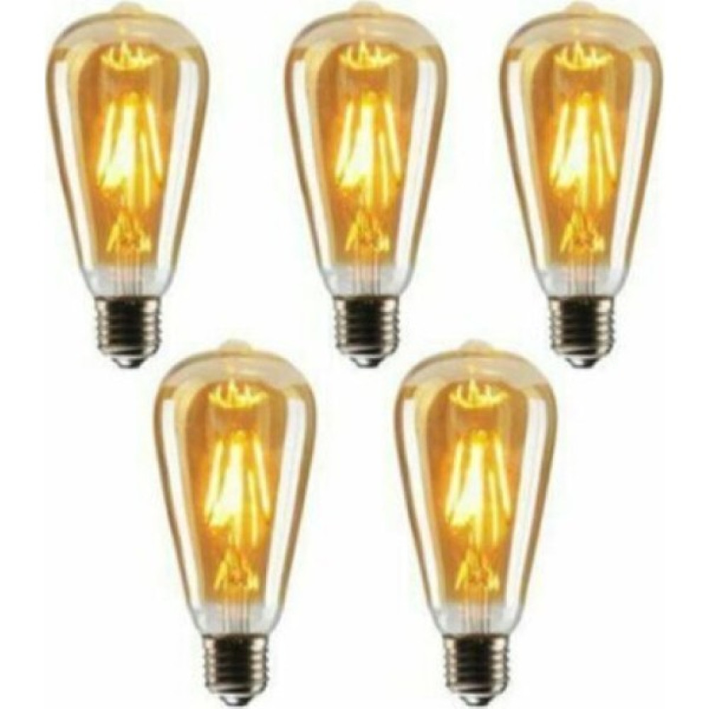 Era ST64 Flamanlı 6W Rustik LED Ampul 5'li Paket Dekoratif Vintage Aydınlatma Amber Rengi Tasarruflu Ampul Fiyatı