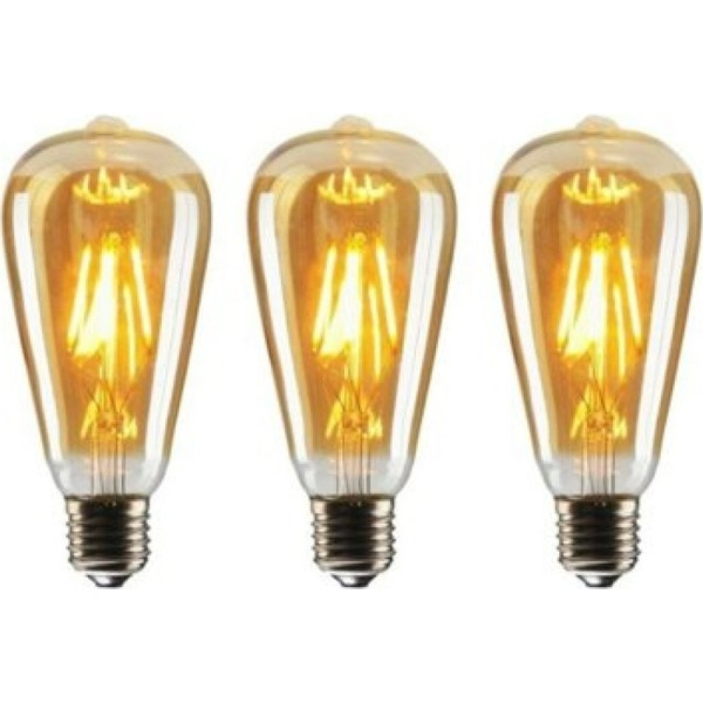 Era ST64 Flamanlı Rustik 6W LED Ampul 3'lü Dekoratif Vintage Aydınlatma Amber Rengi Tasarruflu Ampul Fiyatı