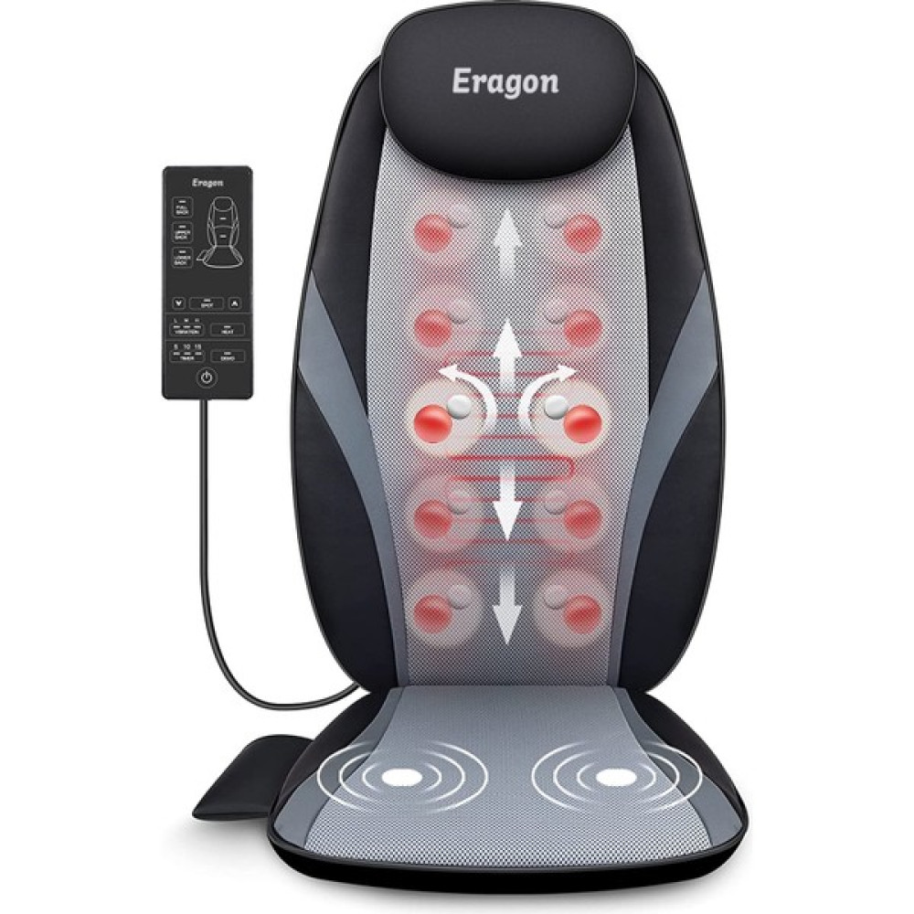 Eragon ERG-782 Shiatsu Ovmalı Isıtmalı Masaj Koltuğu Minderi Masaj Aleti Masaj Cihazları Fiyatı