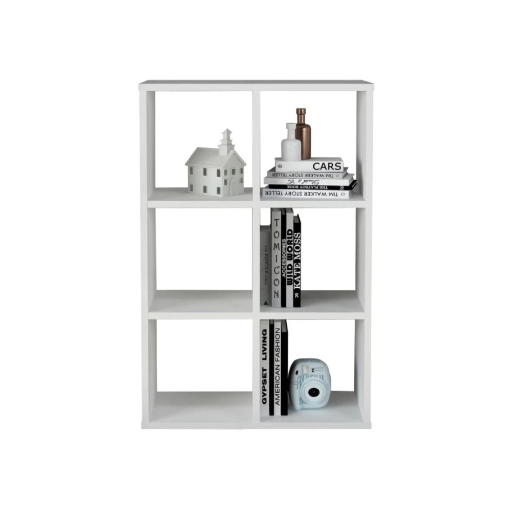 Erahome 6 Raflı Bölmeli Large Kitaplık Ktp11sunta Tek Ebat Kitaplık Fiyatı