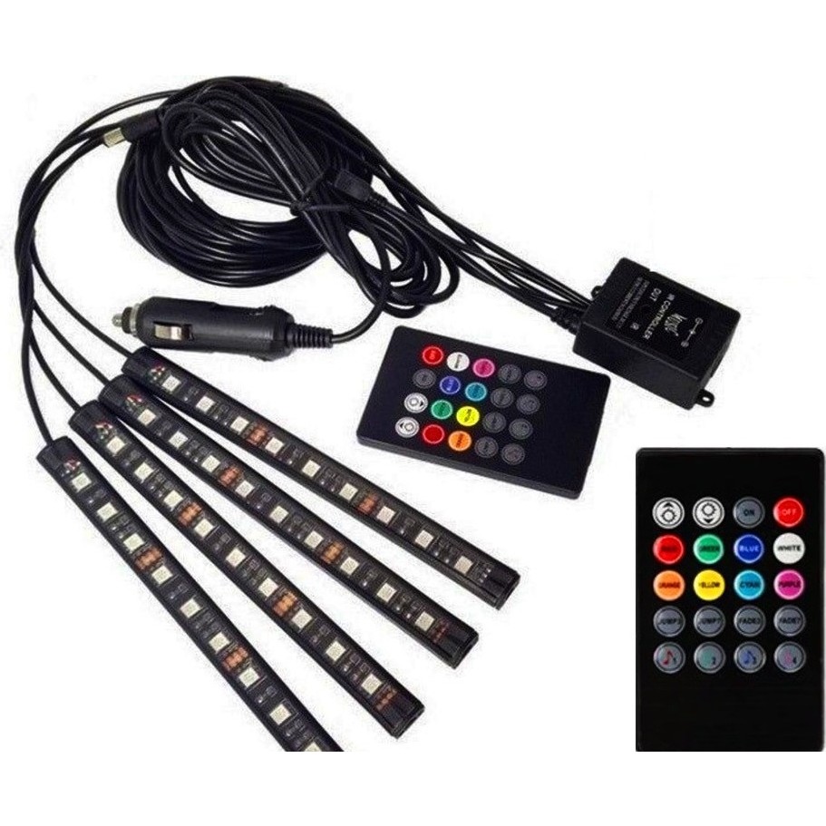 Eraks Ayak Altı 9 LED Araç İçi Sese Duyarlı Rgb LED Kumandalı Led Aydınlatmalar Fiyatı