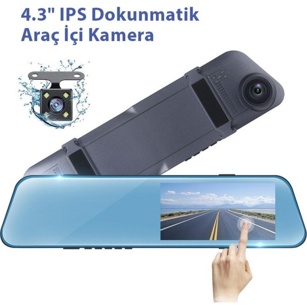 Eraks Car Accesorıes Kayıtlı Dikiz Ayna Ekran Ön ve Arka Kameralı Oto Görüntü Sistemleri Fiyatı