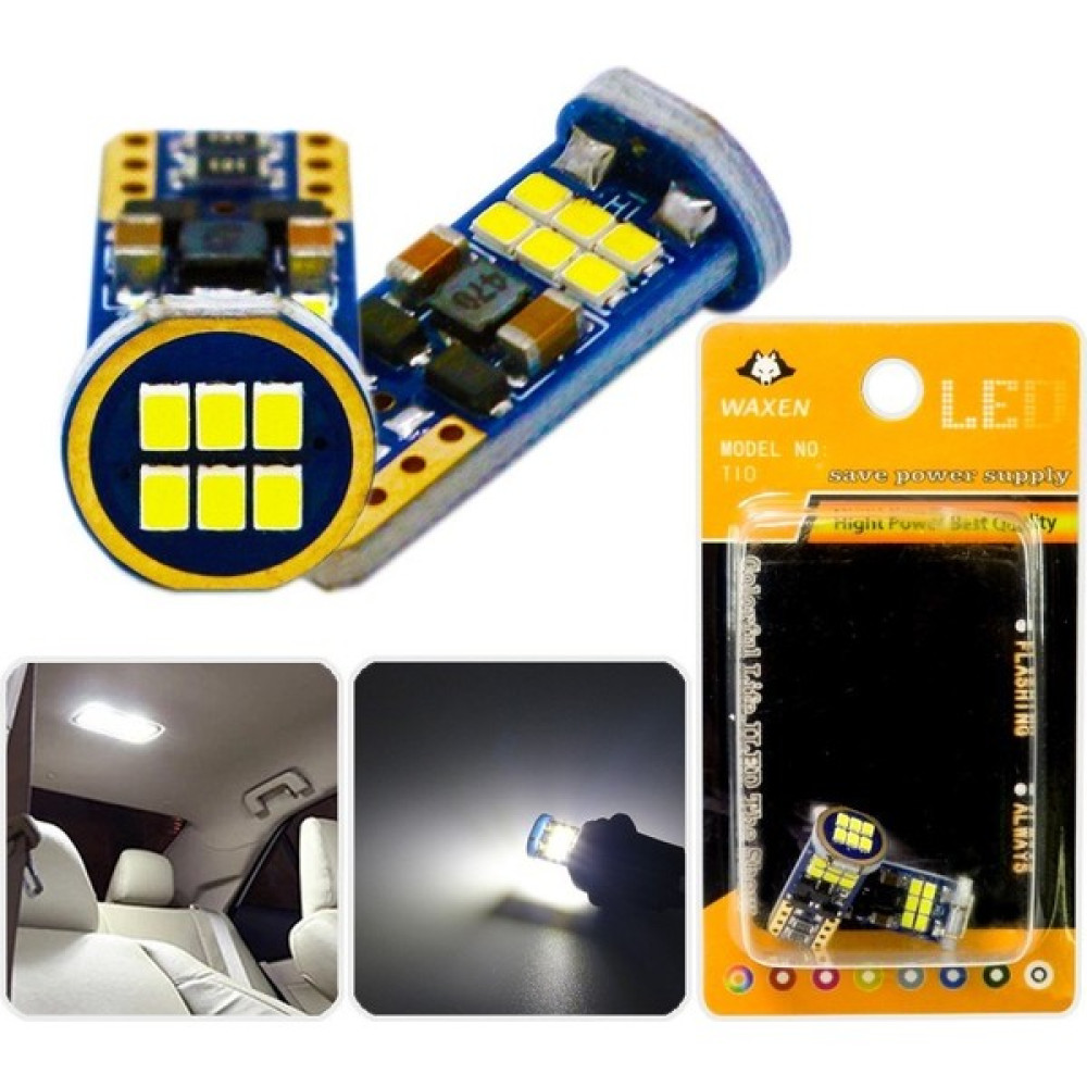 Eraks Car Accesories T10 Park Plaka Tavan Iç Aydınlatma Ampul 18 LED Dipsiz W5W 194 6500K Beyaz Led Aydınlatmalar Fiyatı