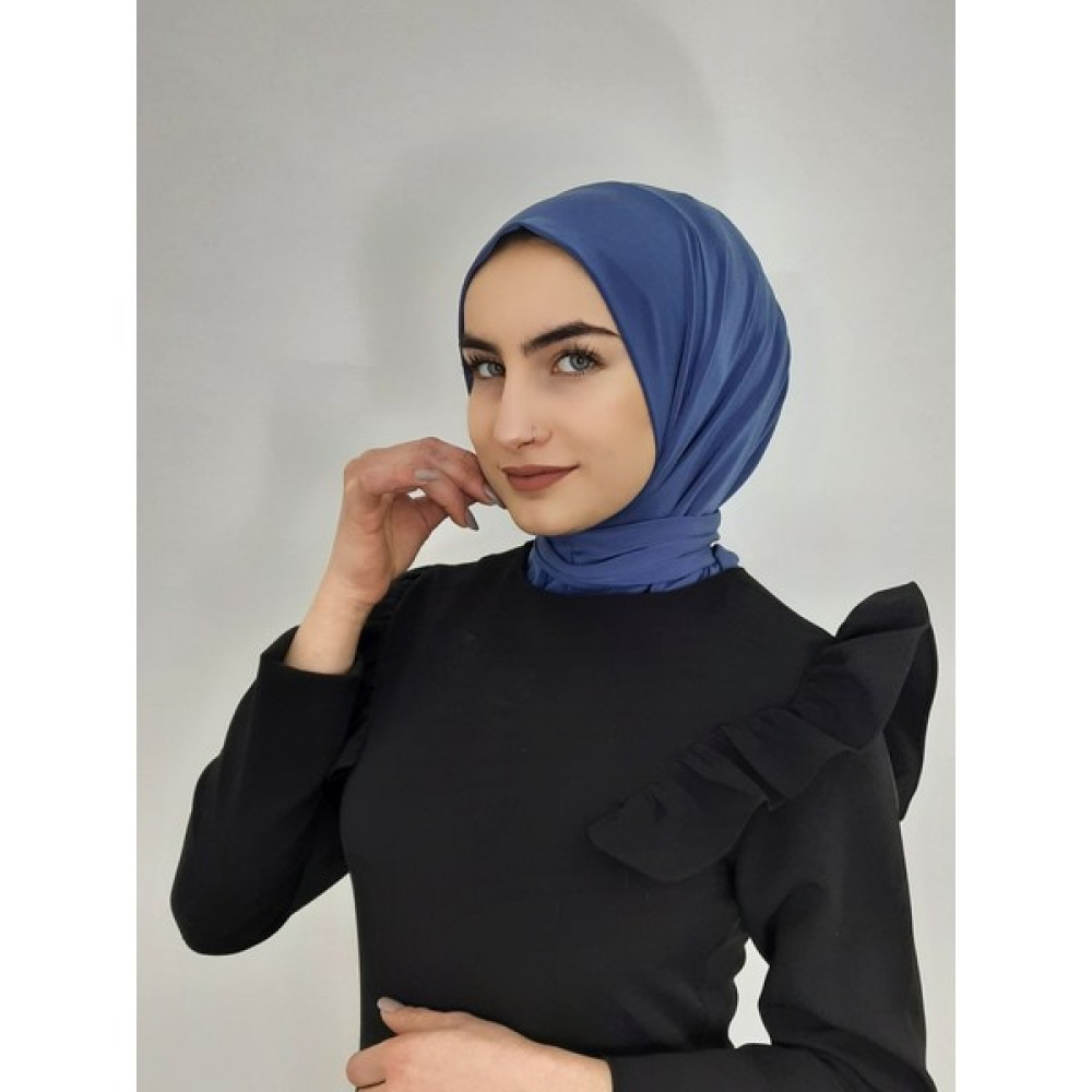 Erasra Class Cıtcıtlı Hazır Eşarp Şal Bone Hijap Indigo Renk Eşarp Fiyatı