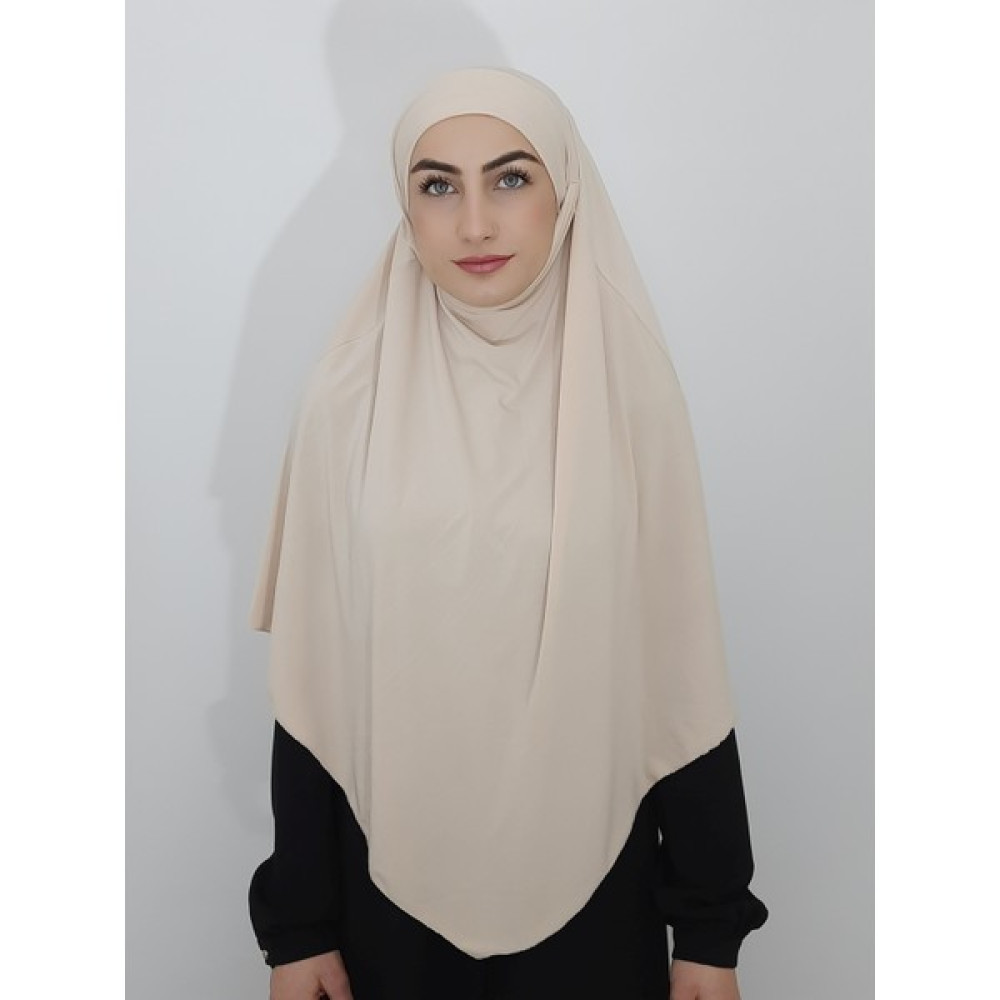 Erasra Class Hazır Sufle Baglamalı Pratık Esarp Khimar Ten Renk Eşarp Fiyatı