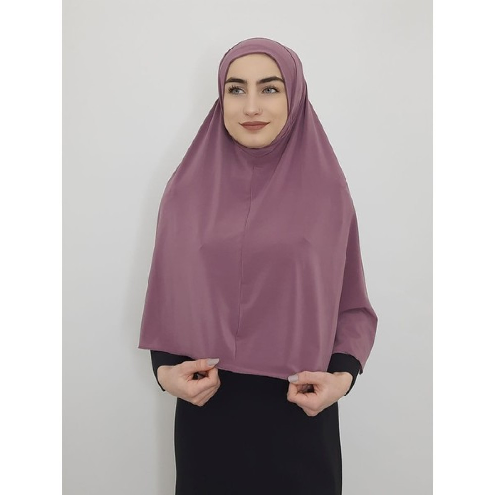 Erasra Class Tek Parca Pratik Büyük Hazır Esarp Hijap Leylak Renk Namaz Örtüsü Eşarp Fiyatı