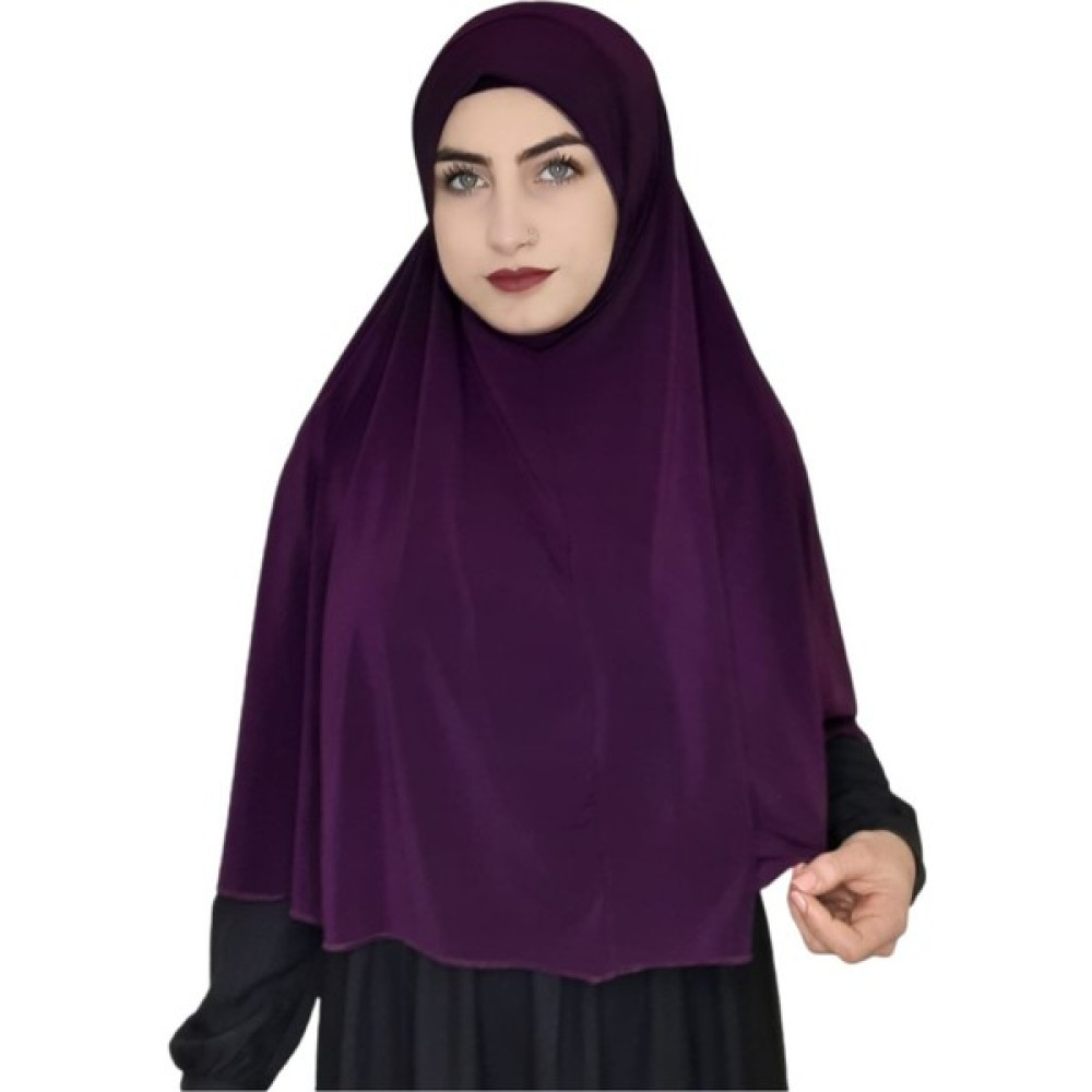 Erasra Class Tek Parca Pratik Büyük Hazır Eşarp Hijap Mürdüm Renk Namaz Örtüsü Eşarp Fiyatı