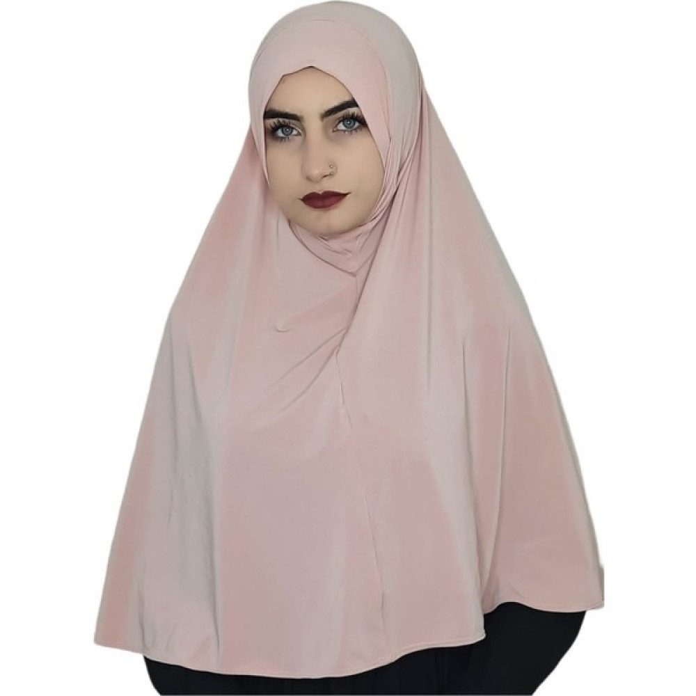 Erasra Class Tek Parca Pratik Büyük Hazır Esarp Hijap Pudra Renk Namaz Örtüsü Eşarp Fiyatı
