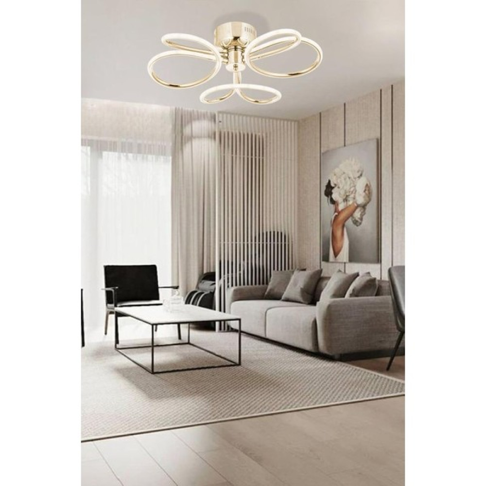 Eray Aydınlatma 1130-3 Gold LED Avize - Sarı - 3'lü Avize Fiyatı