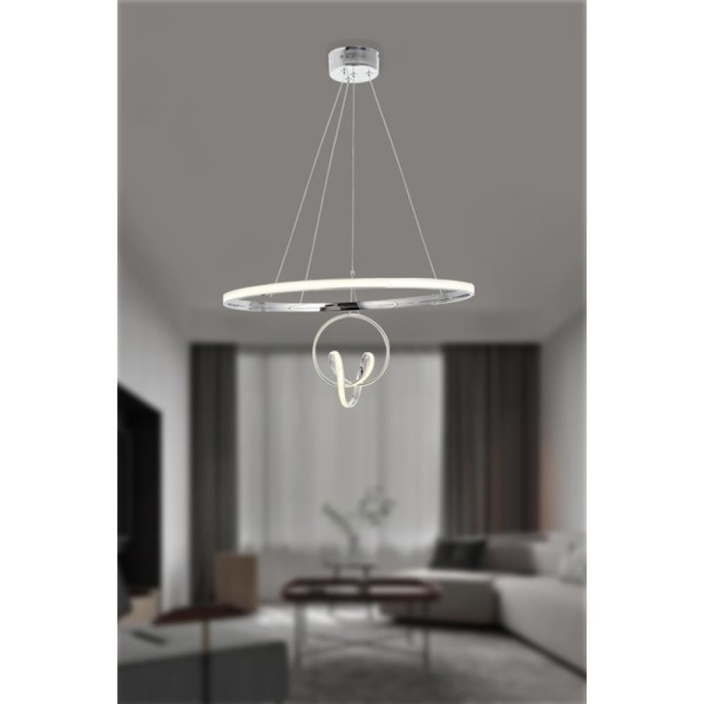 Eray Aydınlatma 2021-30 Kr LED Krom Avize - 2'li Avize Fiyatı