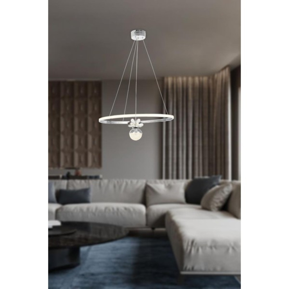 Eray Aydınlatma 2078-30 Kr LED Krom Avize - 2'li Avize Fiyatı