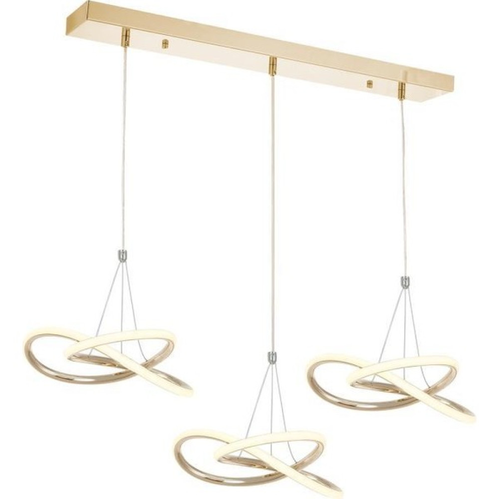 Eray Aydınlatma 9192-3 Sıralı Gold Powerled Avize - Sarı - 3'lü Avize Fiyatı