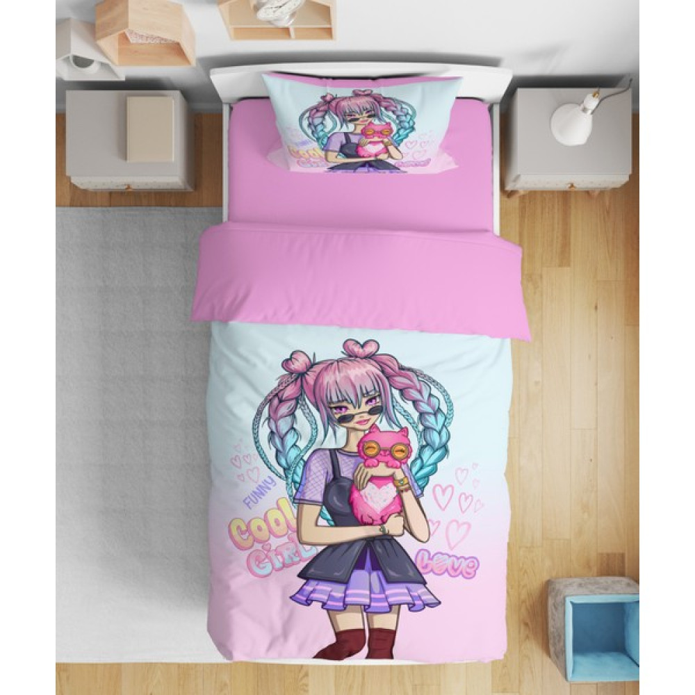 Erays Home Erayshome Anime 3d Tek Kişilik Nevresim Takımı - Pembe - 160 x 220 cm Nevresim Takımı Fiyatı
