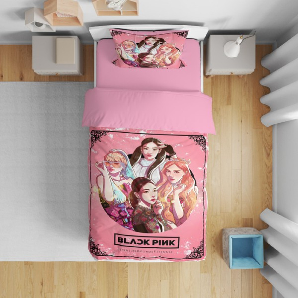 Erays Home Erayshome Black Pink 3D Tek Kişilik Nevresim Takımı - 160 x 220 cm - Pembe Nevresim Takımı Fiyatı