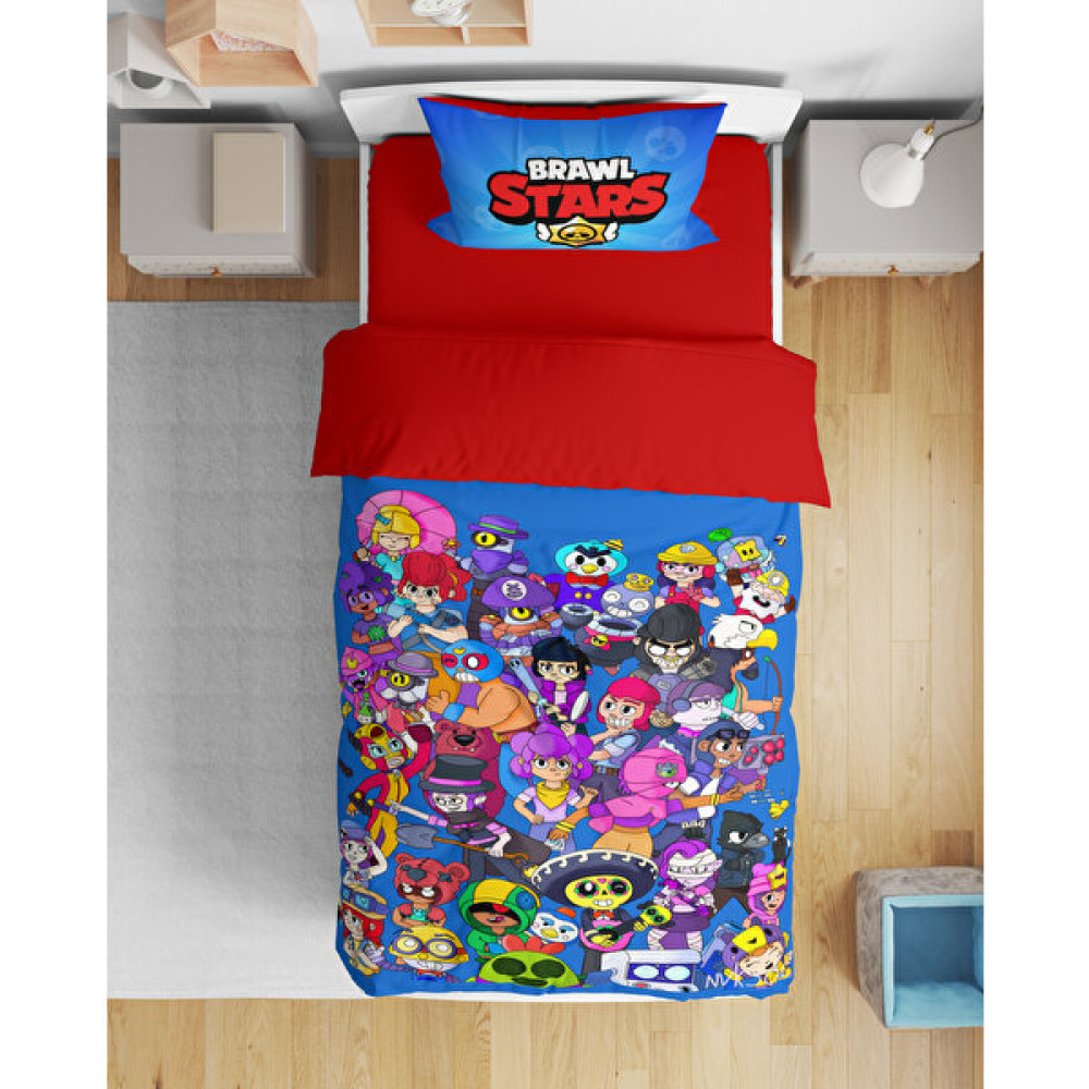 Erays Home Erayshome Brawlstars 3d Tek Kişilik Nevresim Takımı - Kırmızı - 160 x 220 cm Nevresim Takımı Fiyatı