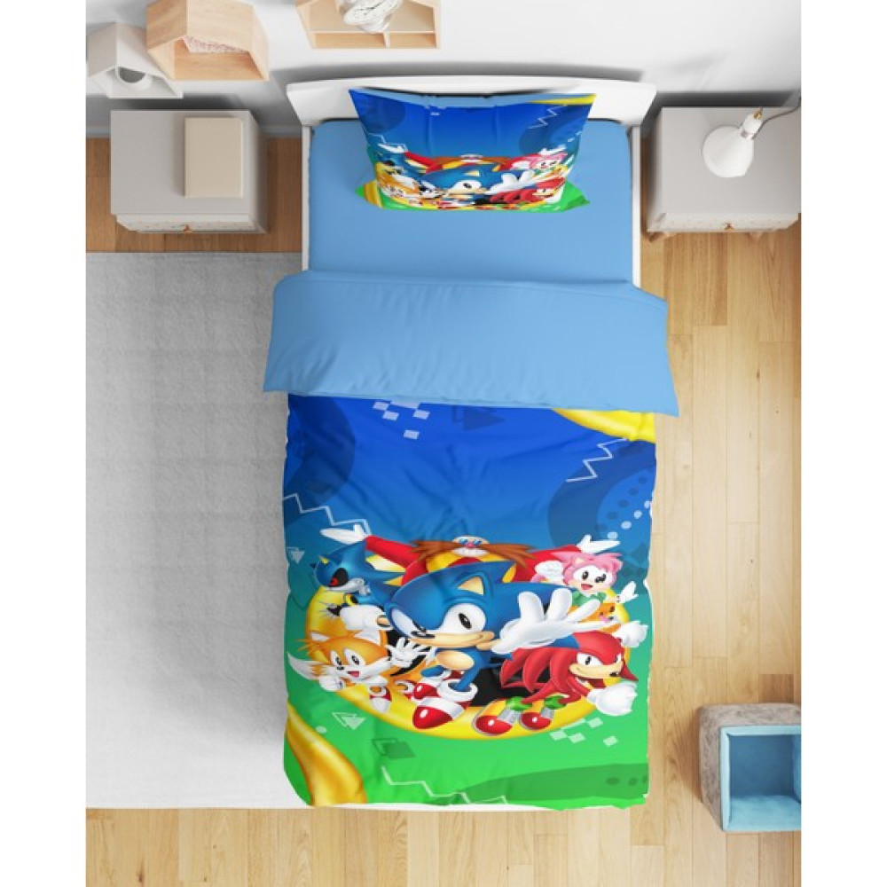 Erays Home Erayshome Sonic Tek Kişilik Nevresim Takımı - Mavi - 160 x 220 cm Nevresim Takımı Fiyatı