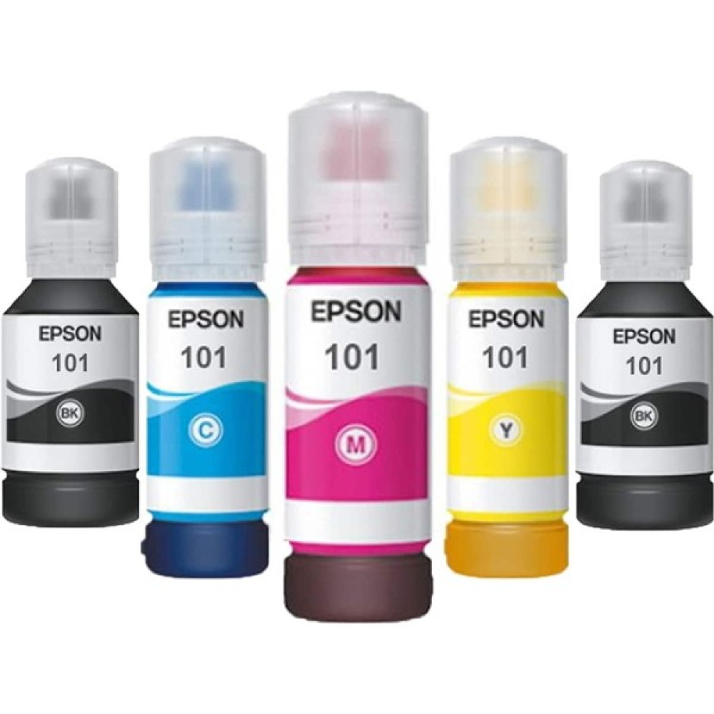 Erce Bilişim Epson L14150 Uyumlu 101 Mürekkep Seti+1 Siyah Hediyeli - PRO Set - 5 Renk Kartuşlar Fiyatı