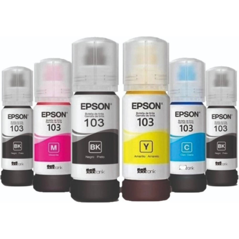 Erce Bilişim Epson L3251 Uyumlu 103 Mürekkep Seti+2 Siyah Hediyeli - PRO Set - 6 Renk Kartuşlar Fiyatı